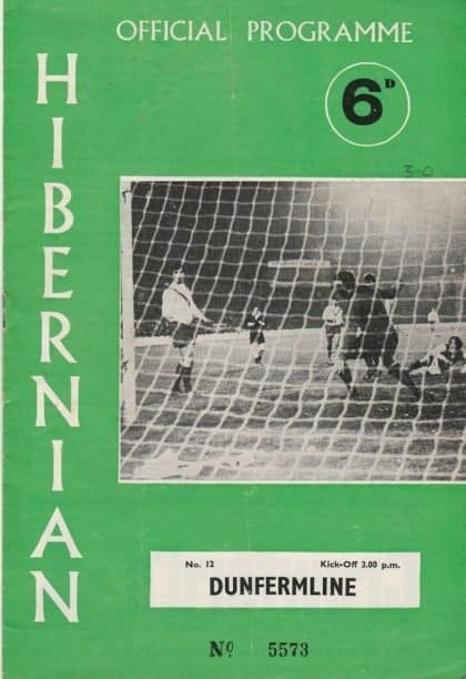 Hibernian v Dunfermline Athletic 22-Nov-1969