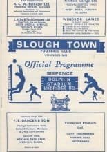 Slough Town v Edgware   07-Sep-1966