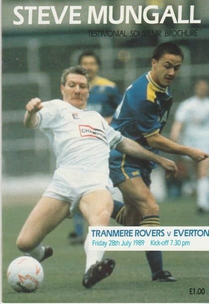 Tranmere Rovers v Everton 28-Jul-1989