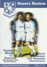 Tranmere Rovers v Everton 02-Aug-2000