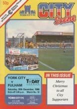 York City v Fulham   20-Dec-1986