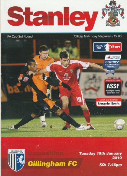 Accrington Stanley v Gillingham  19-Jan-2010