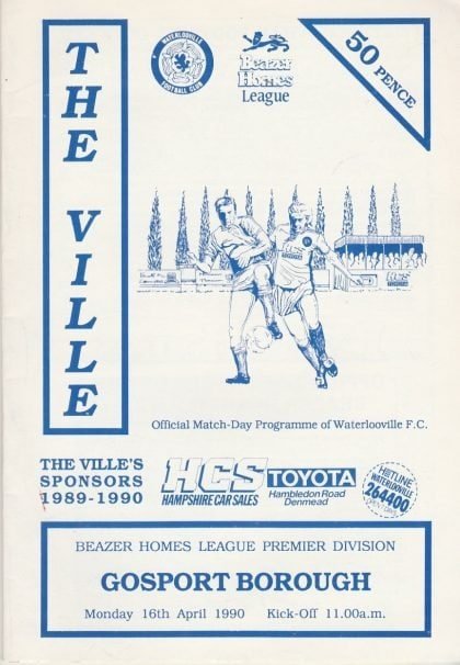 Waterlooville v Gosport Borough  16-Apr-1990