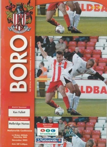 Stevenage Borough v Grays Athletic 26-Nov-2005