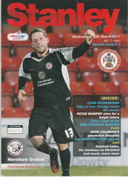 Accrington Stanley v Hereford United 30-Mar-2011