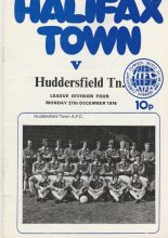 Halifax Town v Huddersfield Town  27-Dec-1976