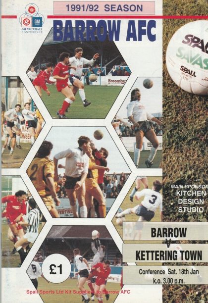 Barrow v Kettering Town 18-Jan-1992