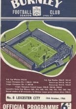 Burnley v Leicester City 15-Oct-1966