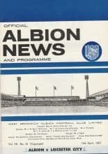 West Bromwich Albion v Leicester City 15-Apr-1967
