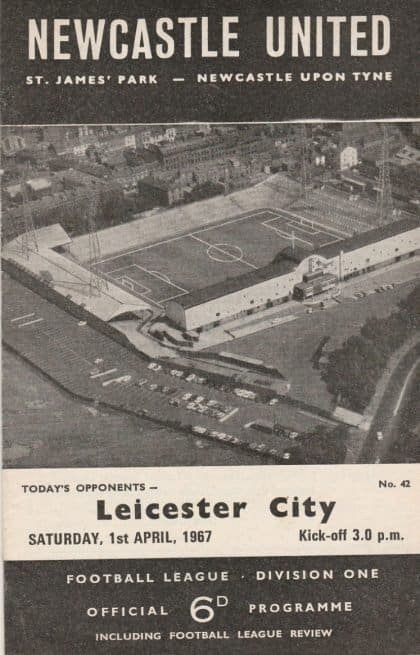 Newcastle United v Leicester City   01-Apr-1967