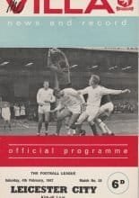 Aston Villa v Leicester City 04-Feb-1967