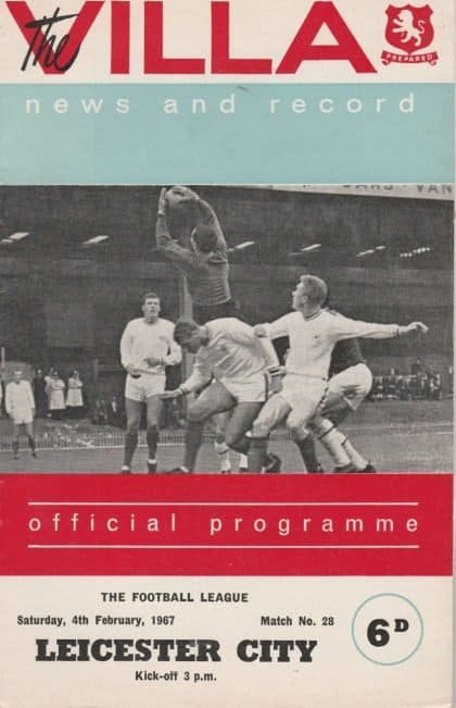 Aston Villa v Leicester City 04-Feb-1967