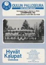 Oulun Palloseura v Liverpool   16-Sep-1981