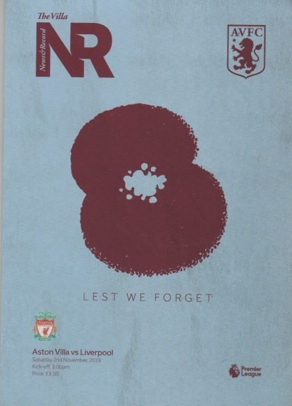 Aston Villa v Liverpool 02-Nov-2019