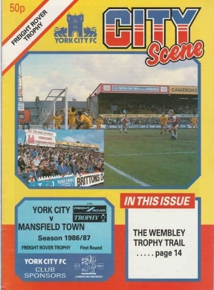 York City v Mansfield Town 20-Jan-1987