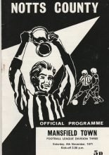 Notts County v Mansfield Town 06-Nov-1971