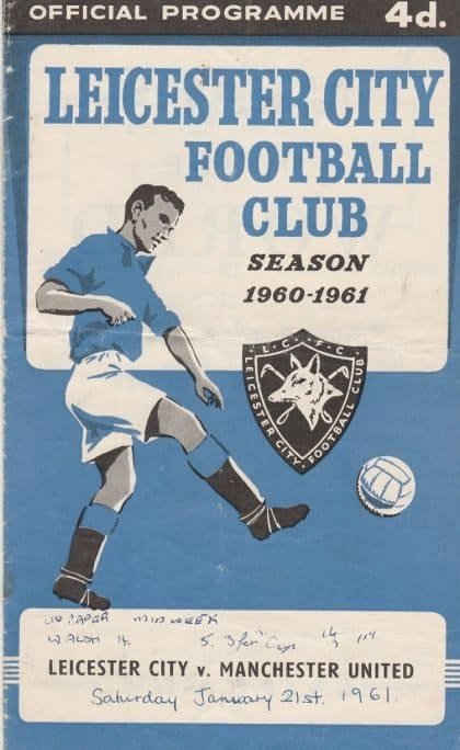 Leicester City v Manchester United 21-Jan-1961