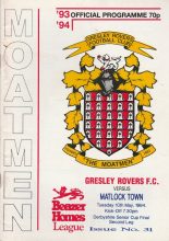 Gresley Rovers v Matlock Town 10-May-1994