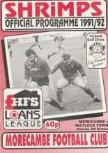 Morecambe v Matlock Town  05-Oct-1991
