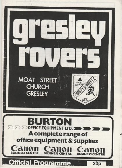 Gresley Rovers v Millfields 28-Aug-1989