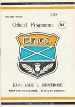 East Fife v Montrose 02-Nov-1968