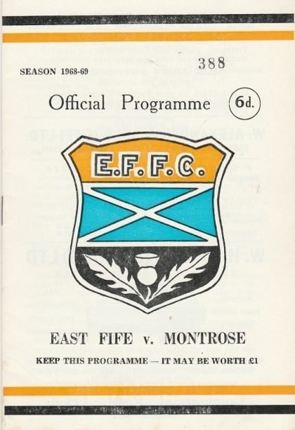 East Fife v Montrose 02-Nov-1968