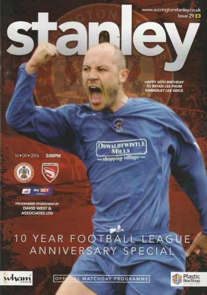 Accrington Stanley v Morecambe  16-Apr-2016