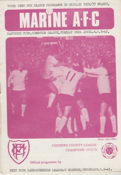 Marine v Nantwich Town  26-Apr-1977