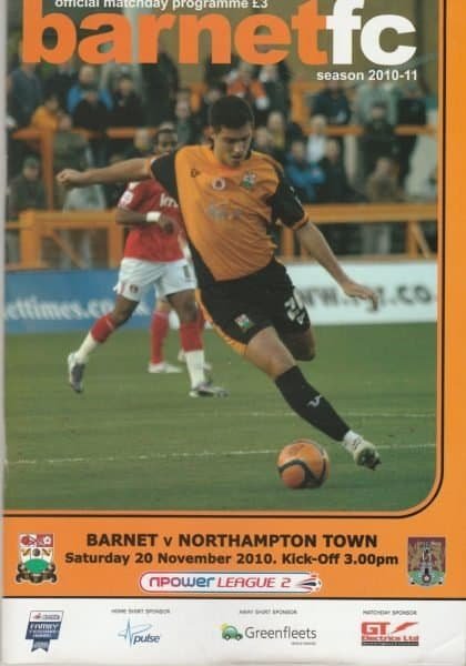 Barnet v Northampton Town 20-Nov-2010