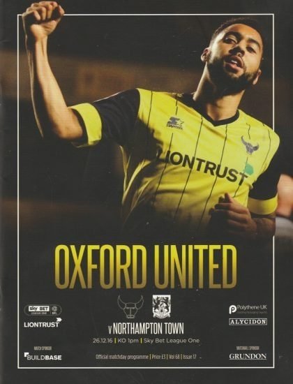 Oxford United v Northampton Town   26-Dec-2016