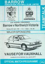 Barrow v Northwich Victoria  30-Apr-1990