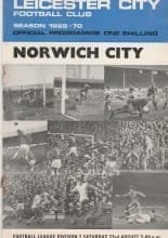 Leicester City v Norwich City 23-Aug-1969
