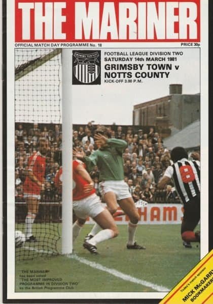 Grimsby Town v Notts County 14-Mar-1981