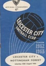 Leicester City v Nottingham Forest 25-Aug-1962