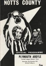 Notts County v Plymouth Argyle 09-Oct-1971