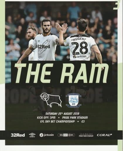 Derby County v Preston North End 25-Aug-2018