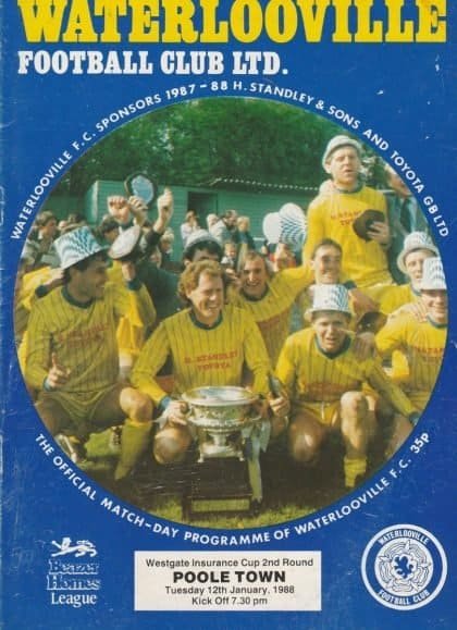Waterlooville v Poole Town  12-Jan-1988