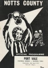 Notts County v Port Vale 26-Apr-1972