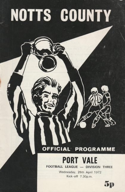 Notts County v Port Vale 26-Apr-1972