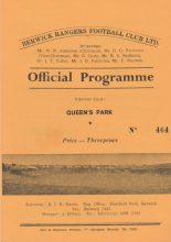Berwick Rangers v Queen's Park  19-Mar-1966
