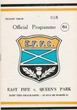 East Fife v Queen's Park 21-Aug-1968