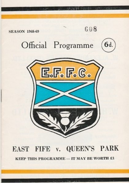 East Fife v Queen's Park 21-Aug-1968