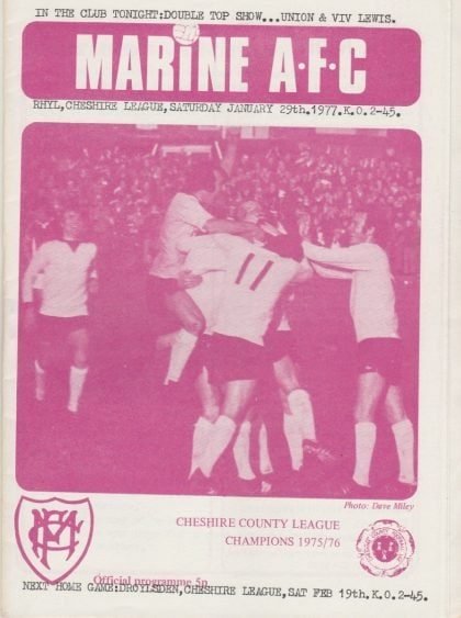 Marine v Rhyl  29-Jan-1977