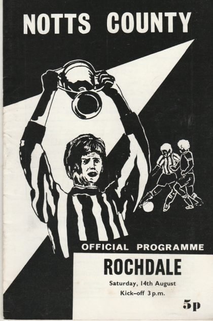 Notts County v Rochdale 14-Aug-1971