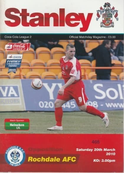 Accrington Stanley v Rochdale  20-Mar-2010