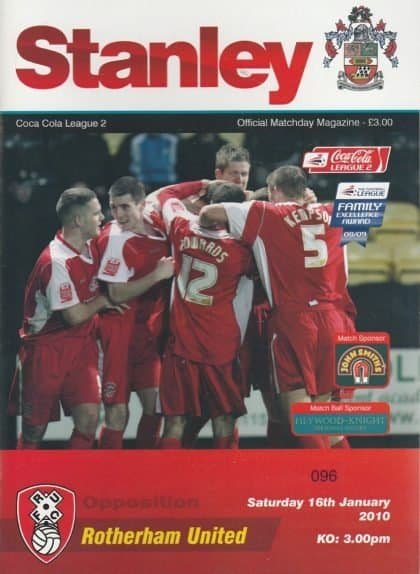 Accrington Stanley v Rotherham United 16-Jan-2010