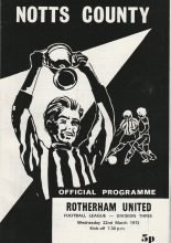Notts County v Rotherham United 22-Mar-1972