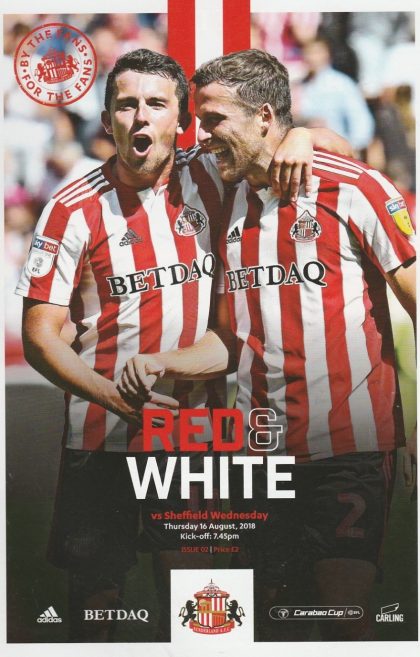 Sunderland v Sheffield Wednesday  16-Aug-2018