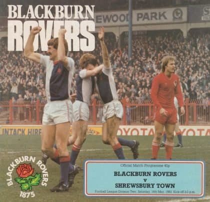 Blackburn Rovers v Shrewsbury Town 21-Nov-1959