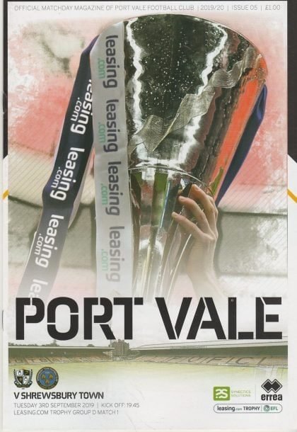 Port Vale v Shrewsbury Town 09-Sep-2019